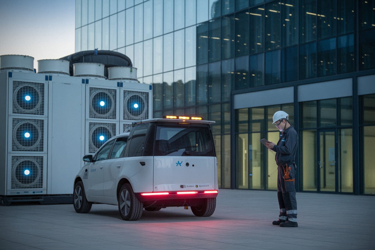 Centre de données moderne lié aux investissements dans l’intelligence artificielle