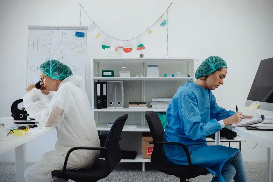Ingénieurs analysant les performances de Grok 4.6 en laboratoire IA